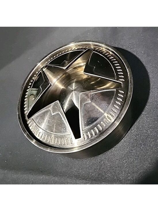 Marlboro Other - Marlboro Texas Star Silver Round Brushed Metal Stainless Steel Ashtray